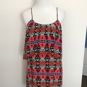 Greylin Anthropologie Aztec Silk Dress Small